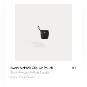 Bandolier Avery AirPods Clip-On
Pouch Black/Pewter - AirPods